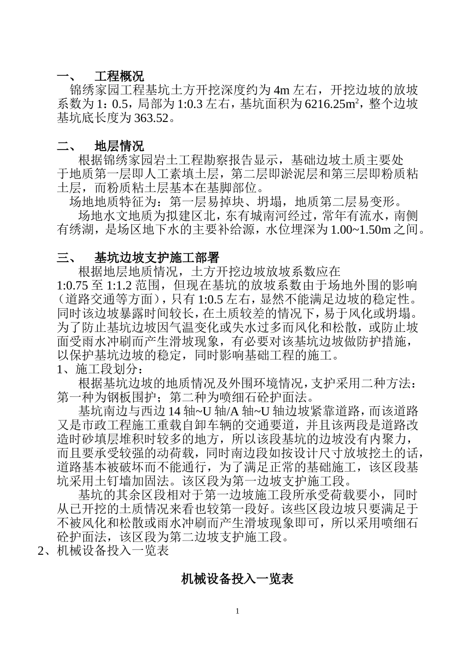 2025年工程建设资料：边坡支护施工方案.doc_第1页