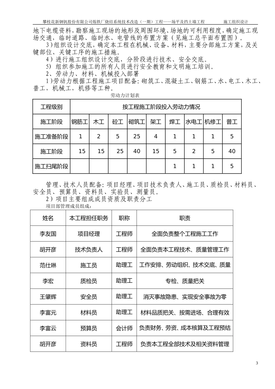 2025年工程建设资料：场平及挡土墙工程施工组织设计.doc_第3页