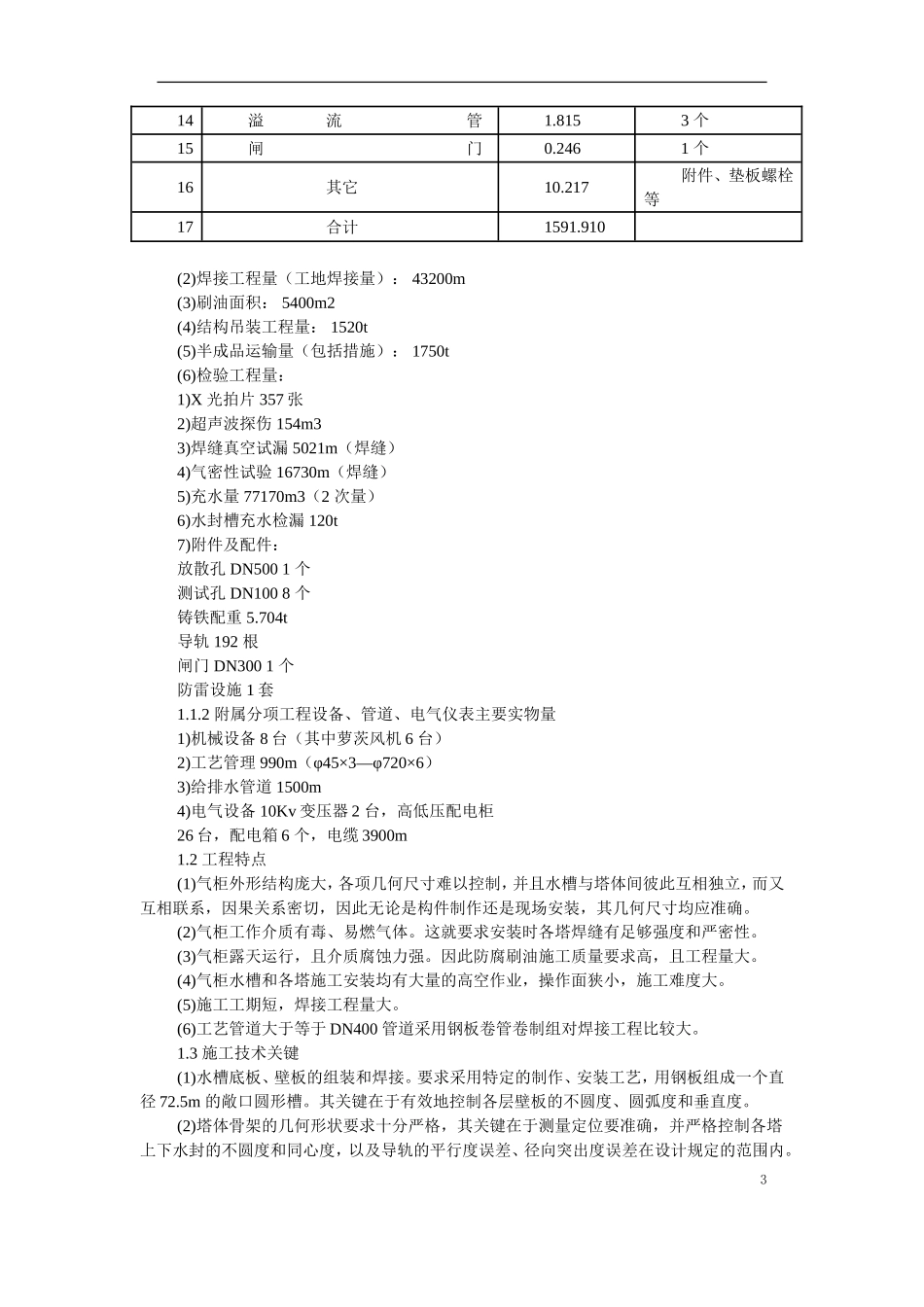 2025年工程建设资料：南京某煤气站钢结构气柜施工组织设计.doc_第3页