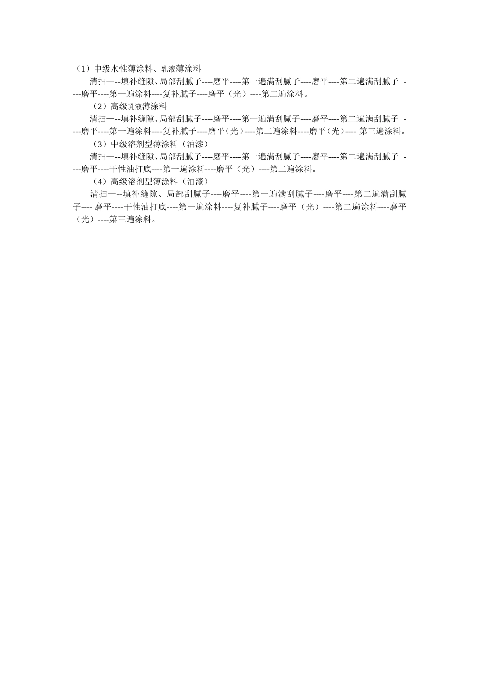 2025年工程建设资料：内墙及顶棚刷薄涂料的主要工序.doc_第1页