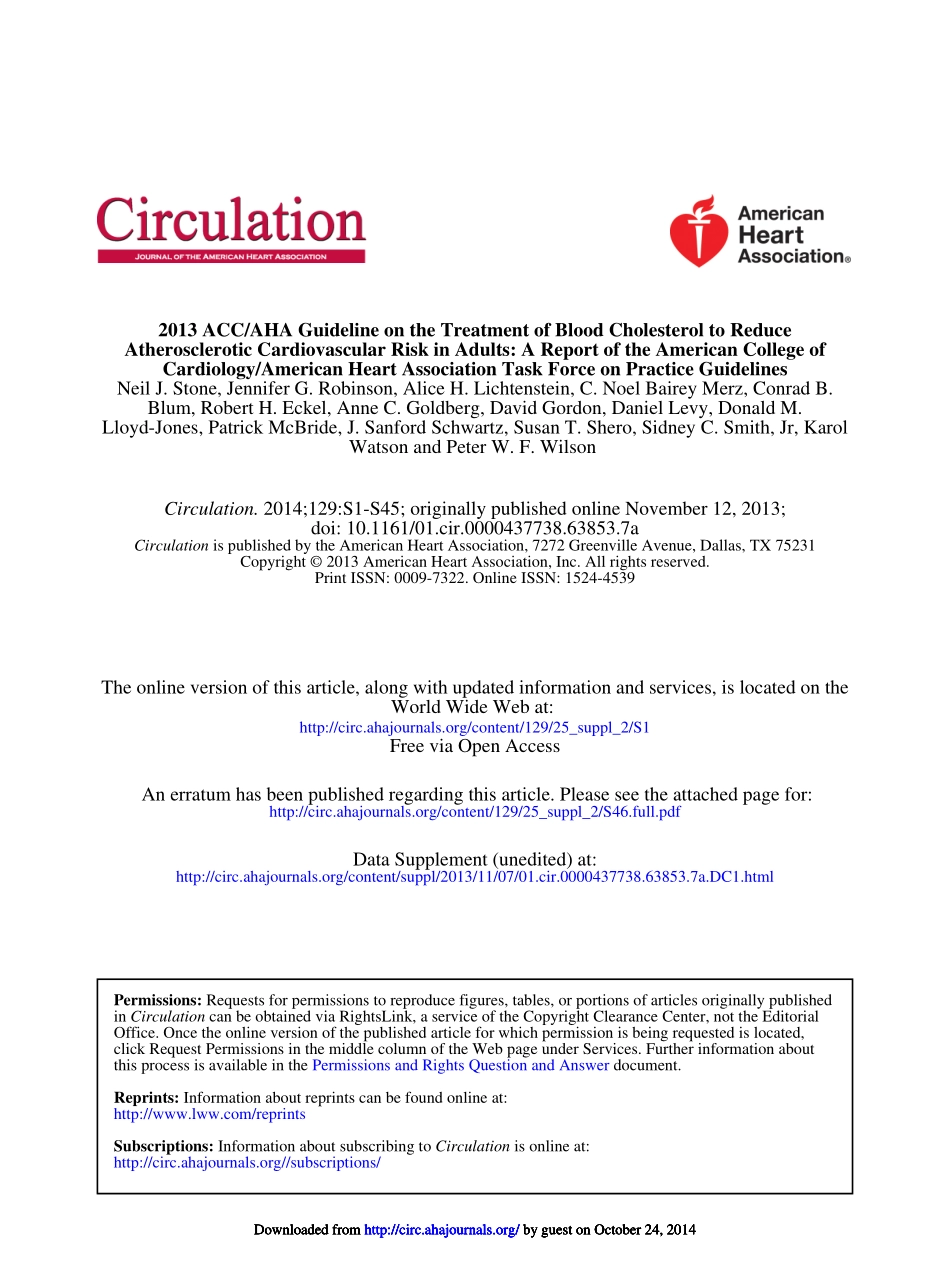 2025年医学资料：2013 ACC血脂指南.pdf_第1页