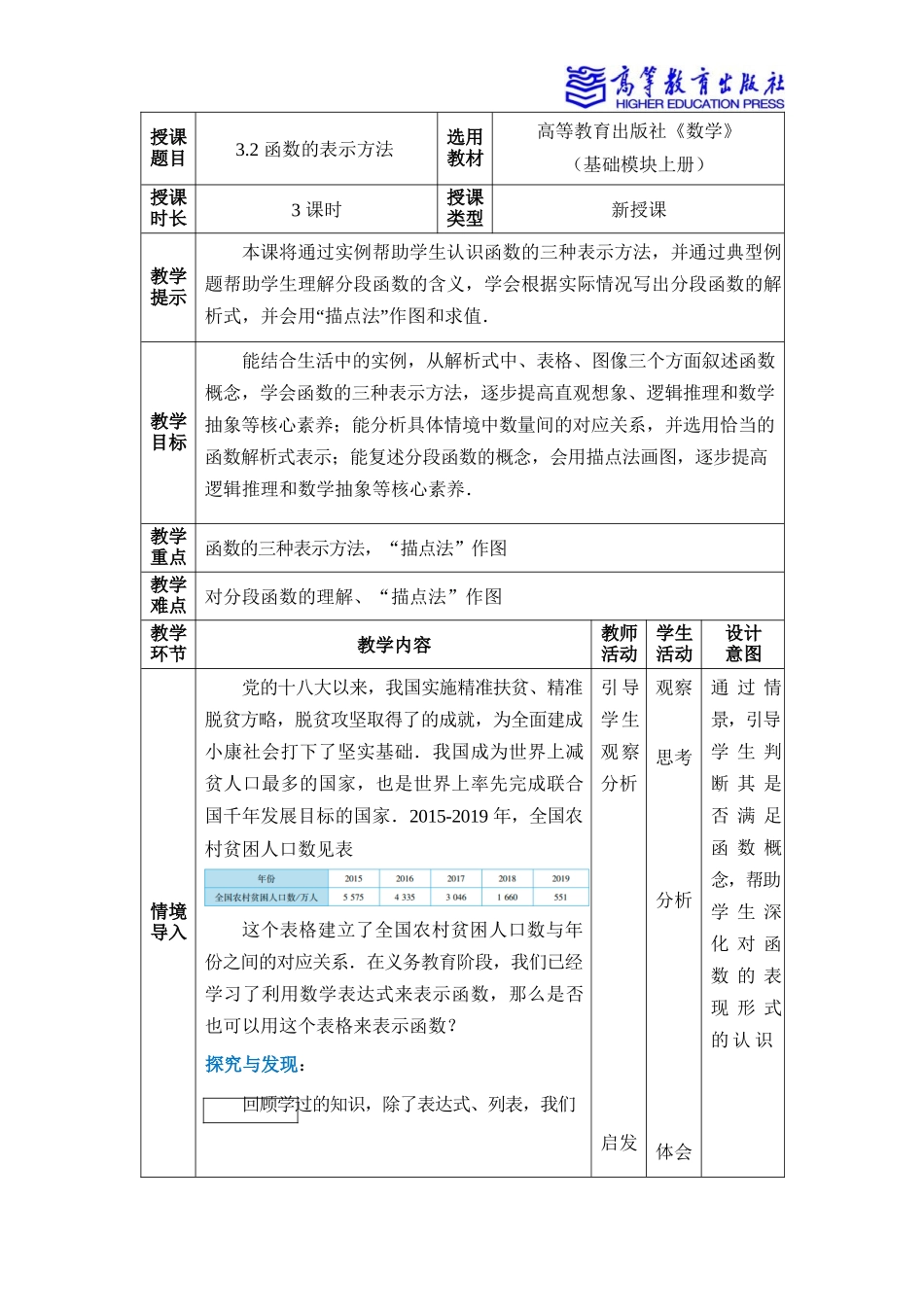 2025年教学资料：3.2函数的表示方法.docx_第1页