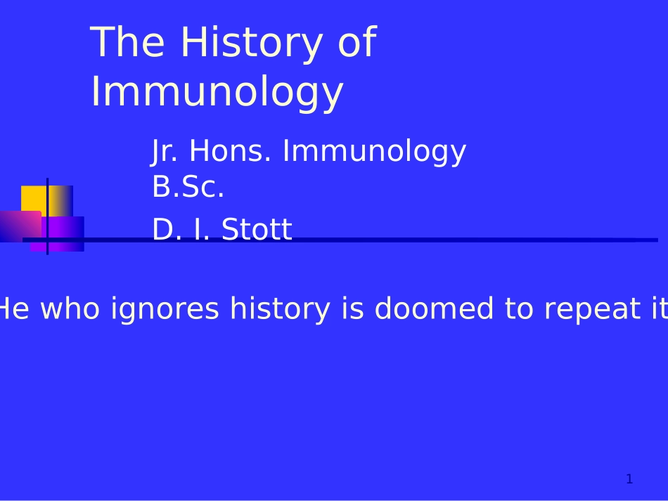 2025年医学资料：JHIHistory.ppt_第1页