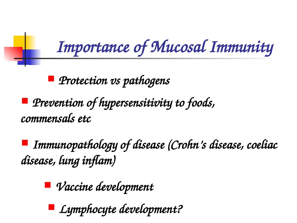 2025年医学资料：Mucosal Lecture.ppt_第2页