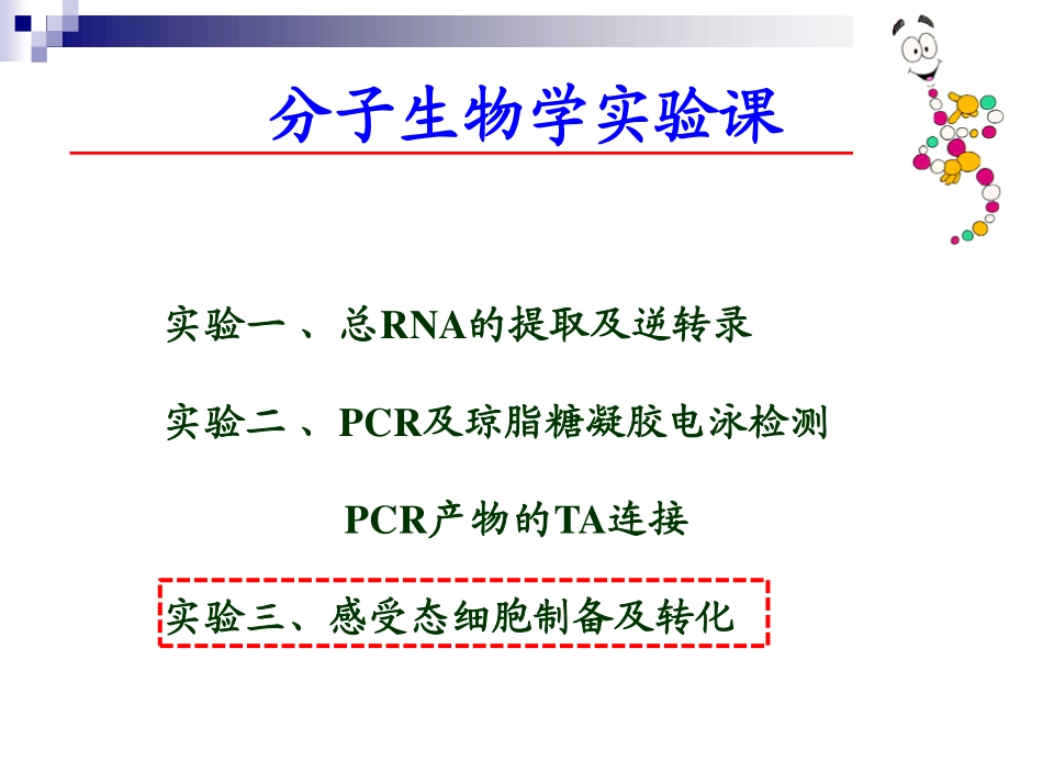 2025年医学资料：第三次课 感受态制备 转化.pdf_第1页