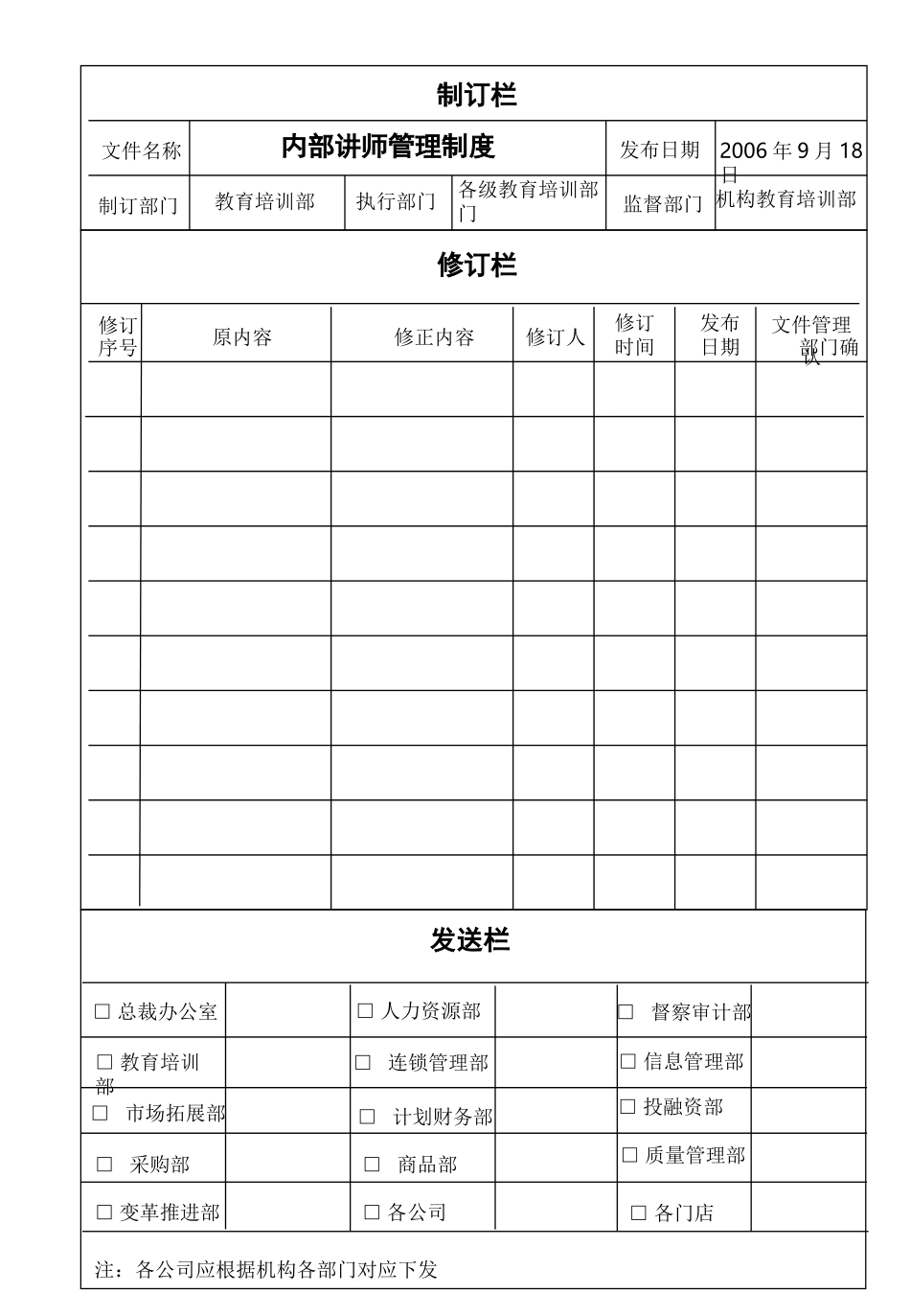 2025药房管理资料：lbx-01内部讲师管理制度.ppt_第1页