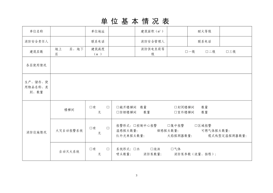 2025消防管理资料：2.消防安全自查评估表.doc_第3页