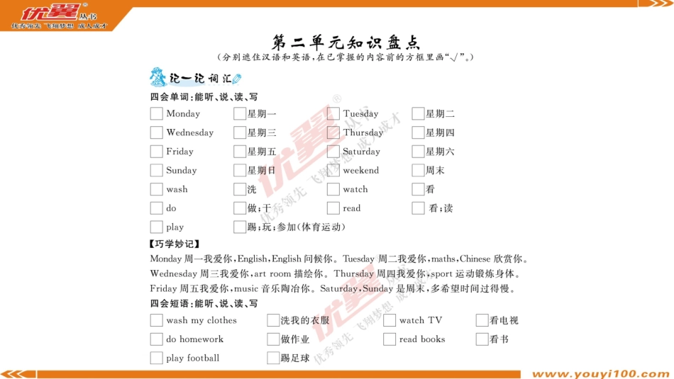 2025年教学资料：第二单元知识盘点(1).ppt_第1页