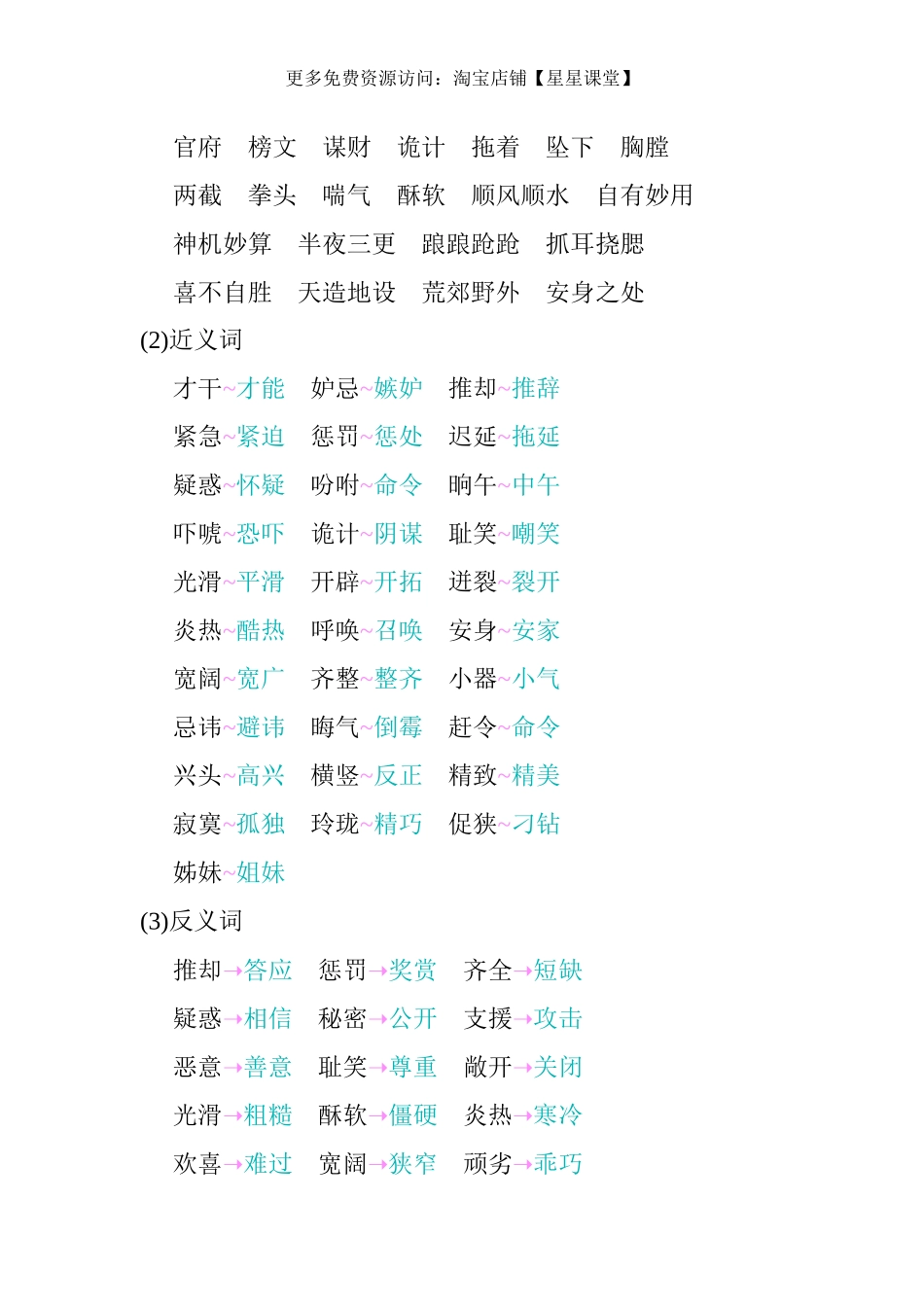 2025年教学资料：第二单元知识小结(1).docx_第2页