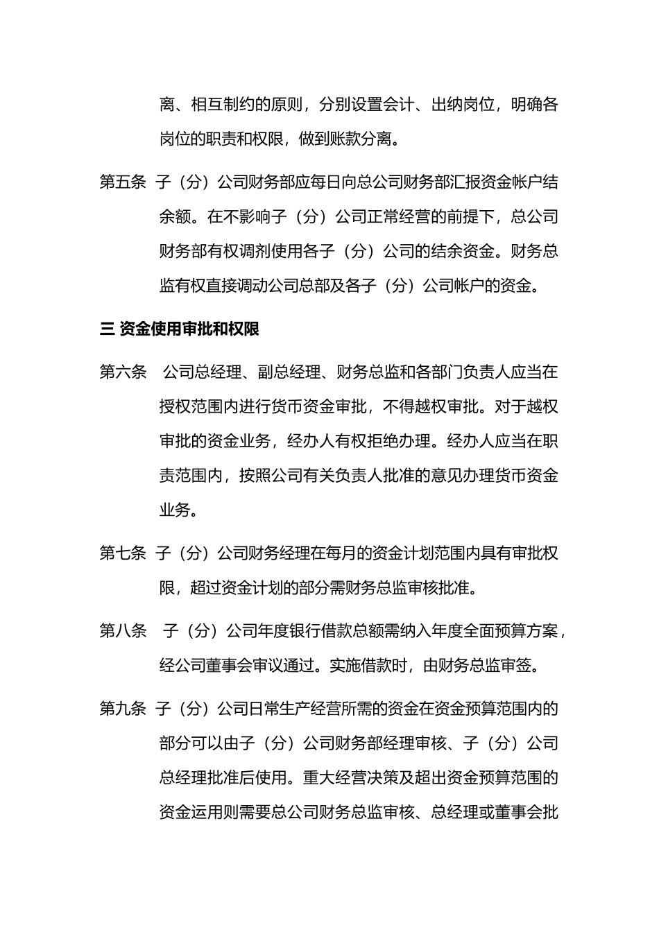 2025财务管理资料：04-资金管理制度.docx_第2页