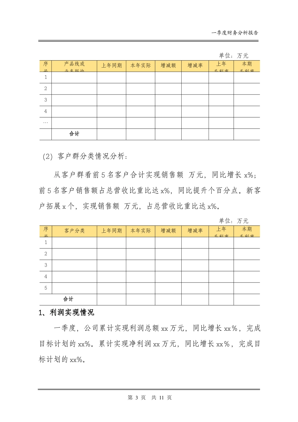 2025财务管理资料：14-季度财务分析报告模板.docx_第3页