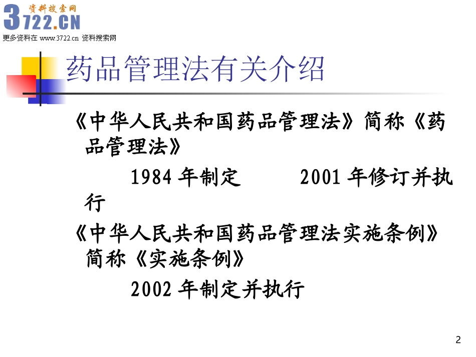 2025药房管理资料：药品管理法介绍(ppt 56).ppt_第2页