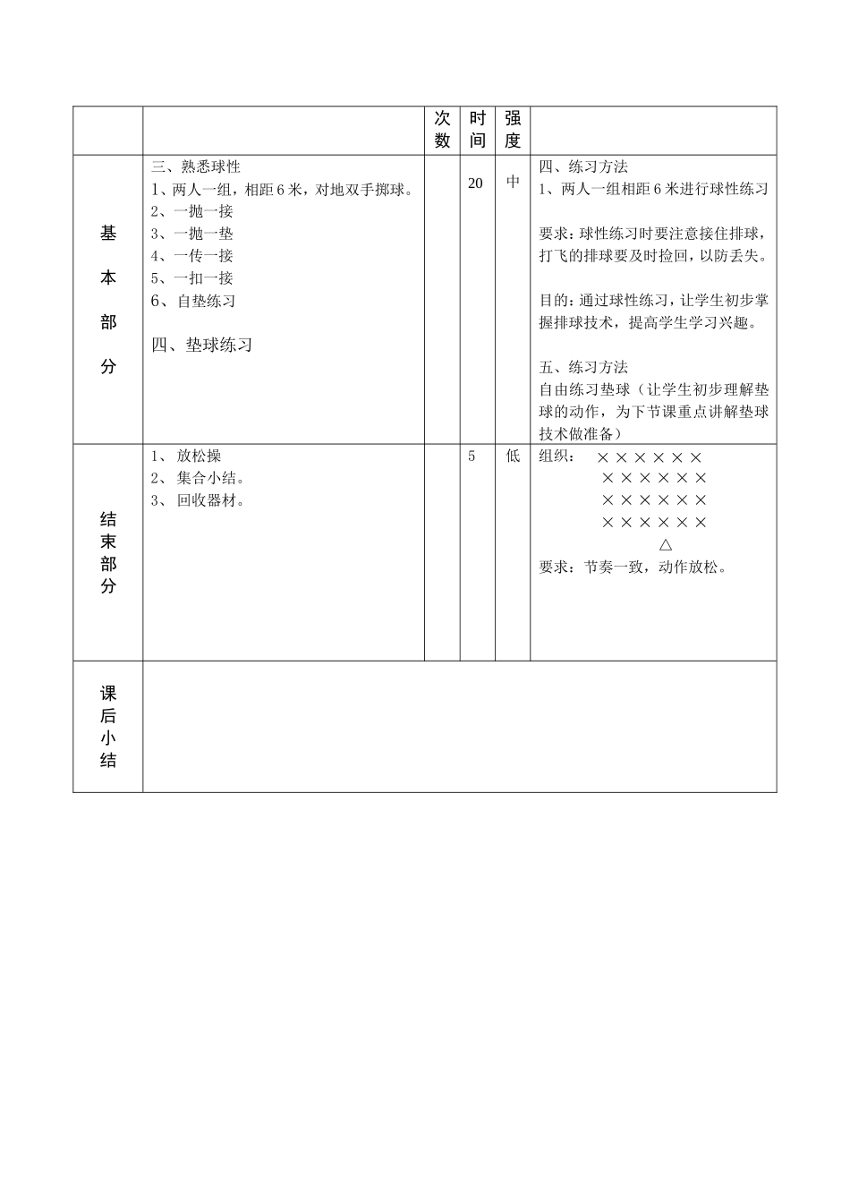 2025年体育教案：48-排球课教案1.doc_第3页