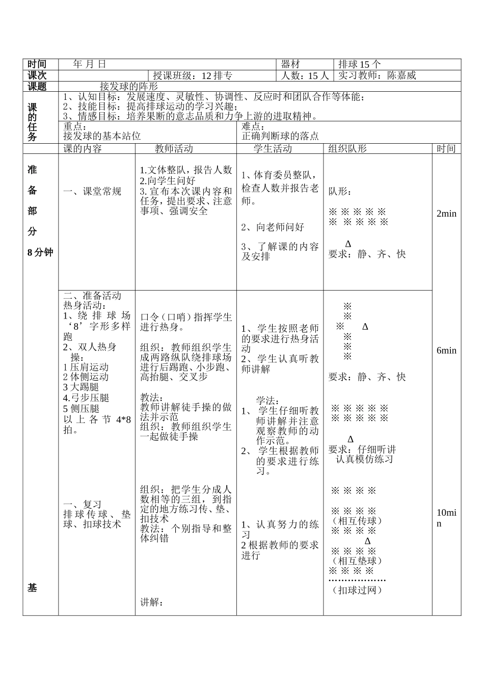 2025年体育教案：64-排球战术教案.doc.doc_第1页