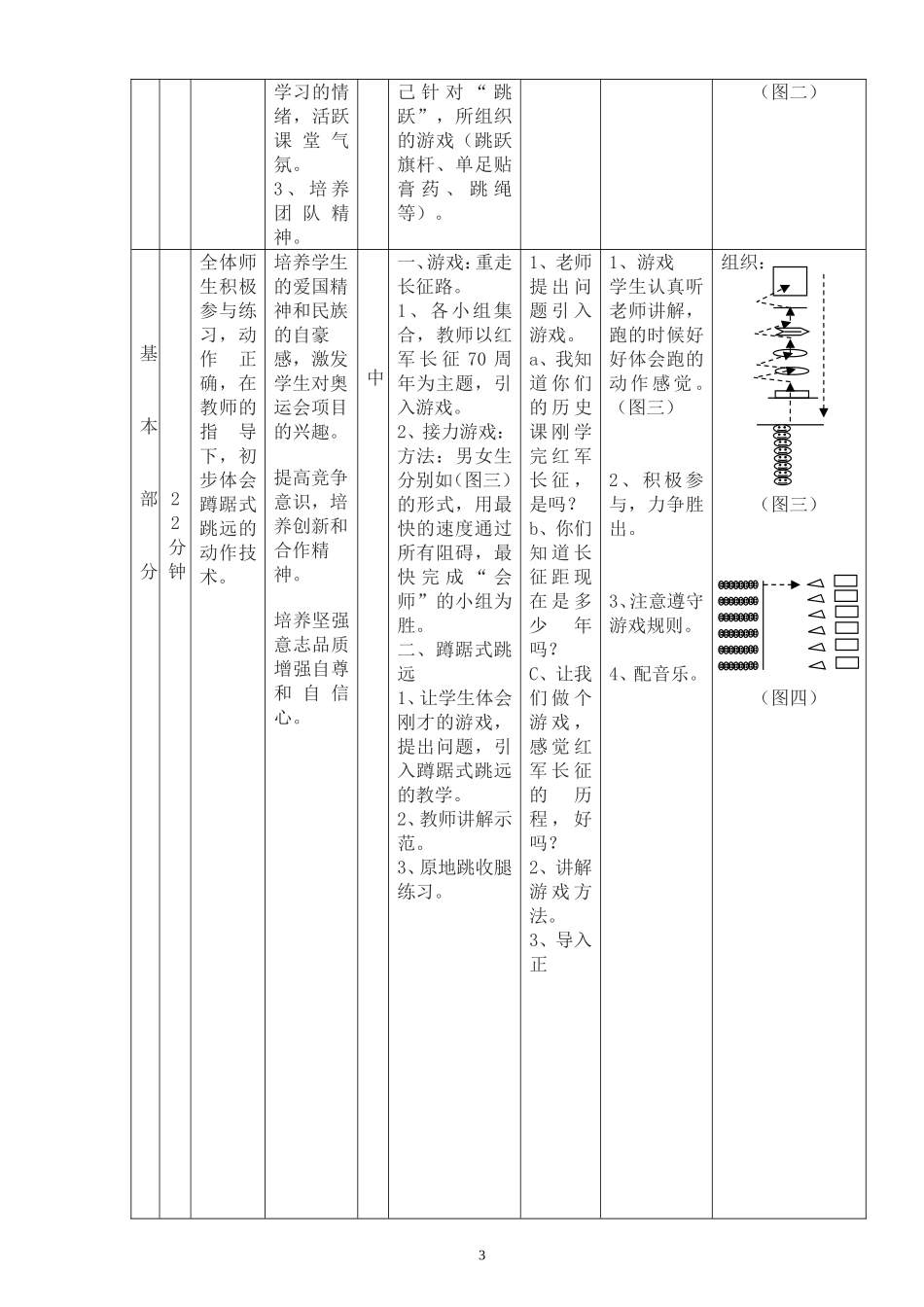 2025年体育教案：初三年级蹲踞式跳远教学教案.doc_第3页