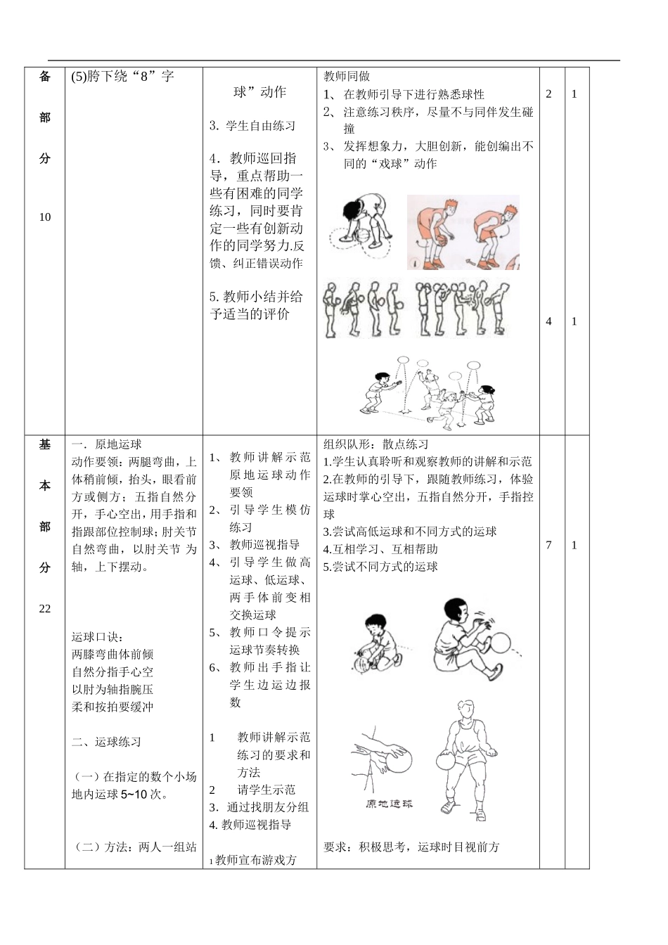 2025年体育教案：篮球原地运球教案.doc_第2页