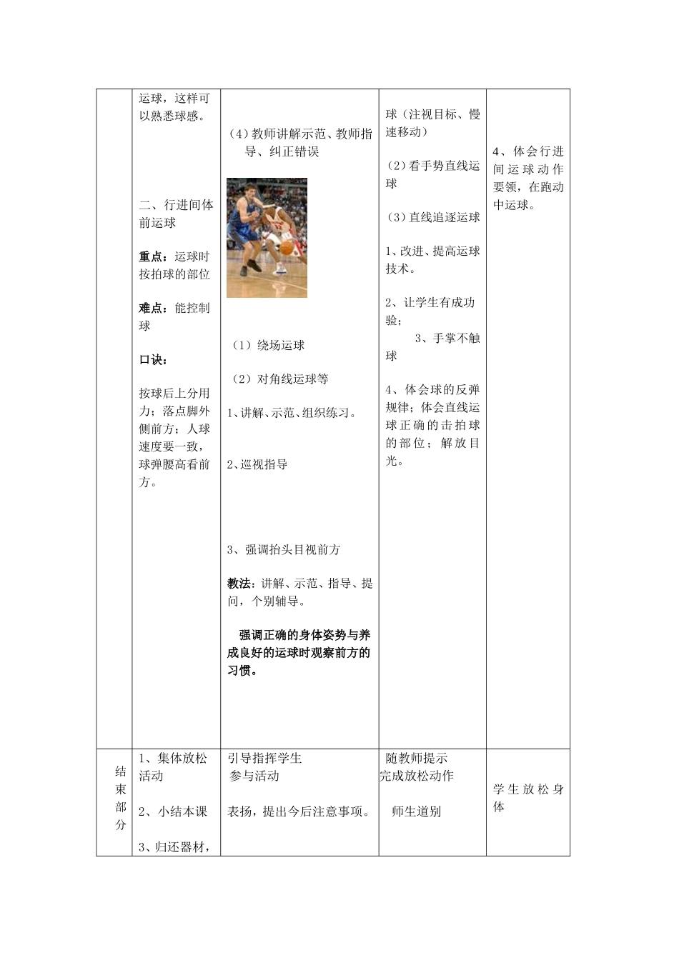 2025年体育教案：篮球运球教案.doc_第3页