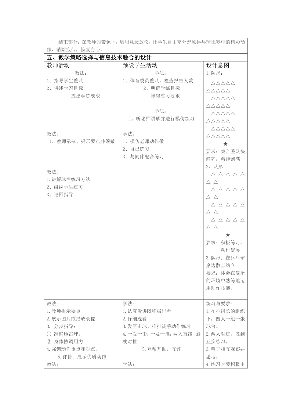 2025年体育教案：乒乓球教学设计方案.doc_第2页