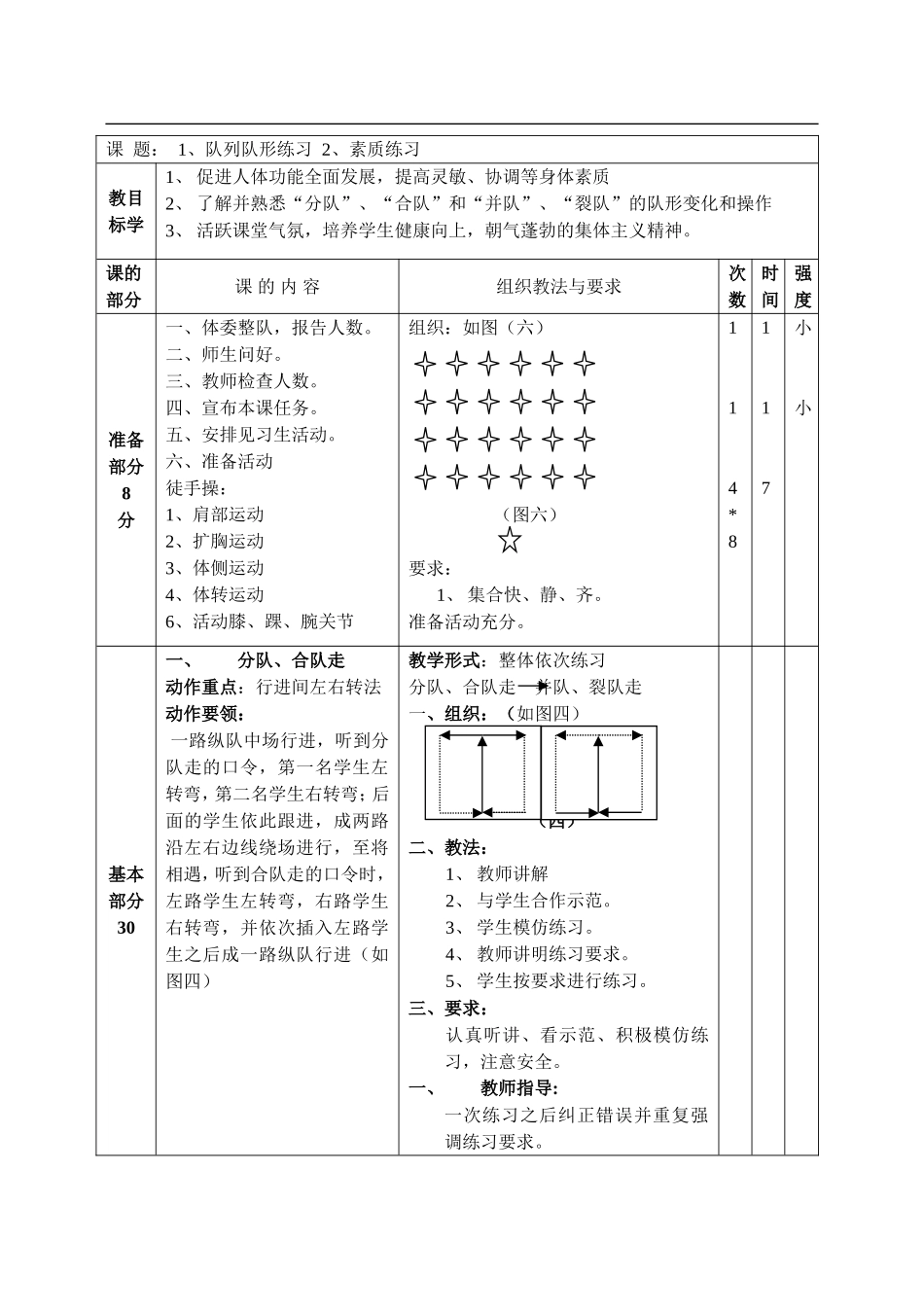 2025年体育教案：七年级下学期全套体育教案.doc_第1页