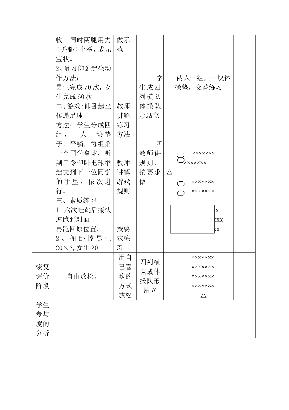 2025年体育教案：七年级下学期仰卧起坐教案2.doc_第2页