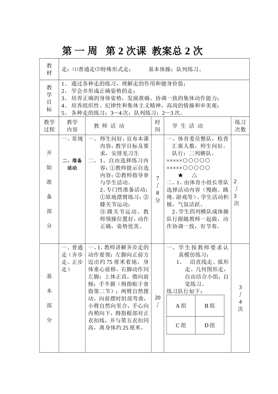 2025年体育教案：体育初二初三教案.doc_第1页