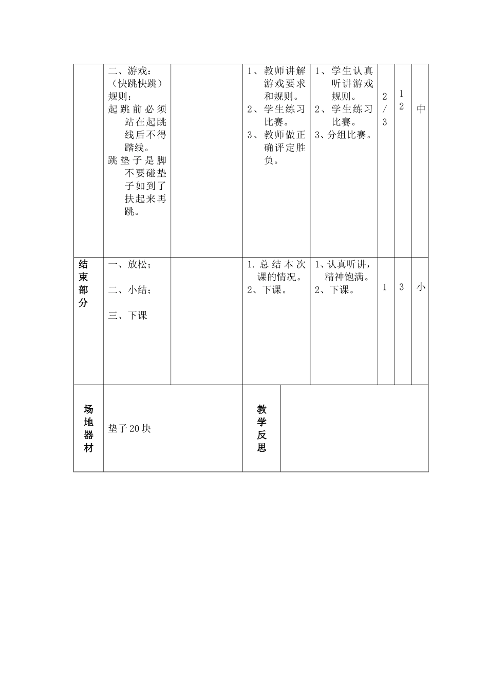 2025年体育教案：小学年级体育课教案仰卧起坐.doc_第2页