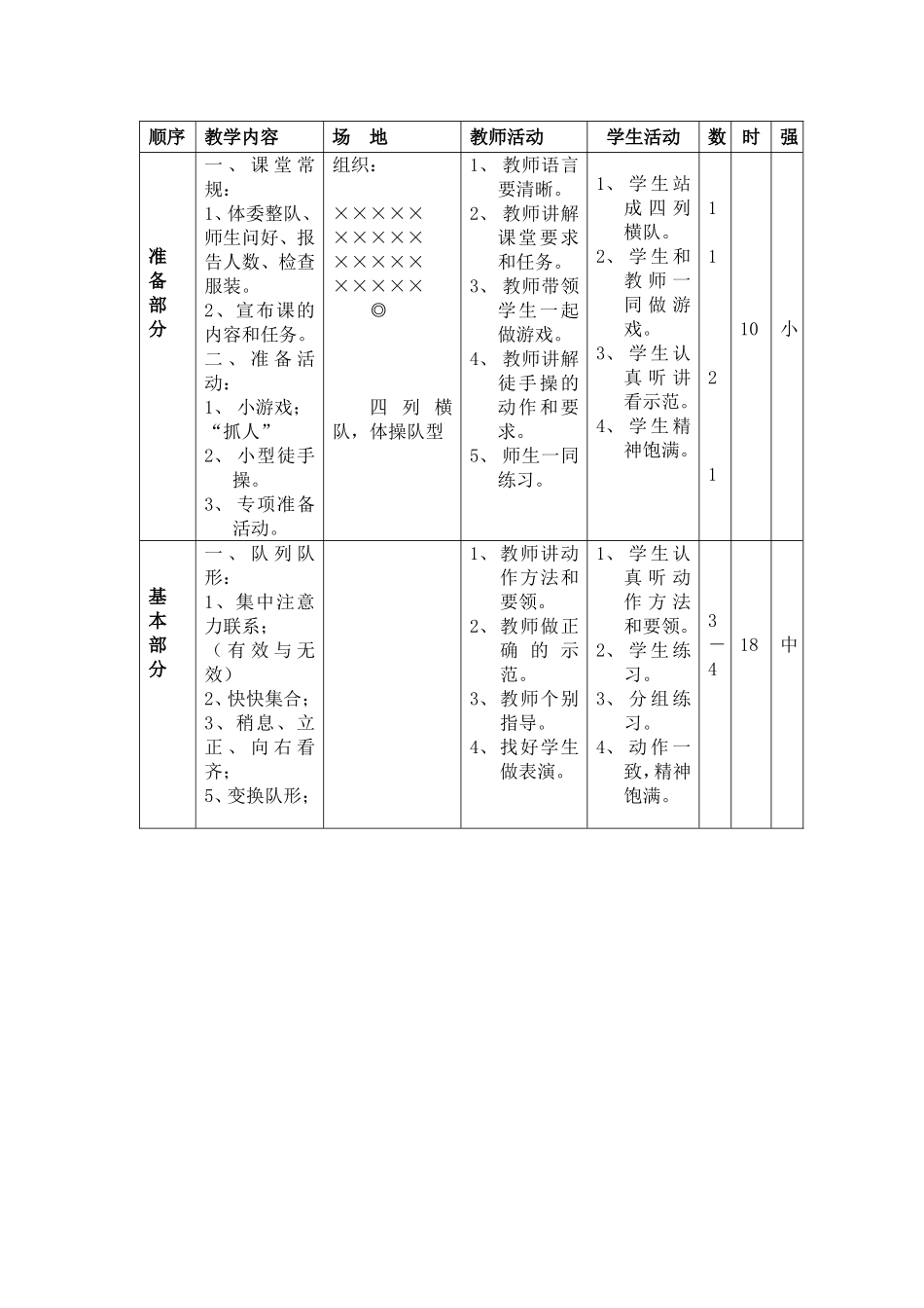 2025年体育教案：小学四年级体育全套教案.doc_第3页