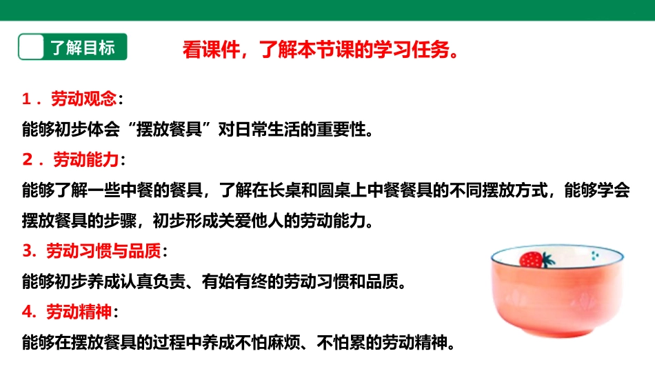 2025年小学实践活动教案：《餐具我来摆》 课件.pptx_第2页