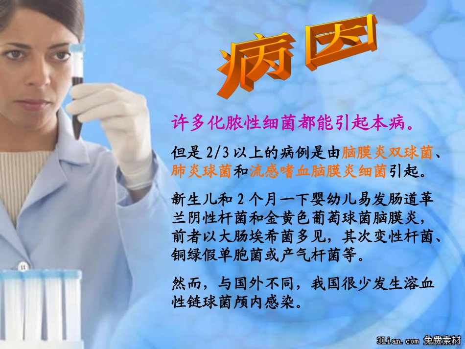 2025年慢性病知识讲座：化脓性脑膜炎PPT.ppt_第3页