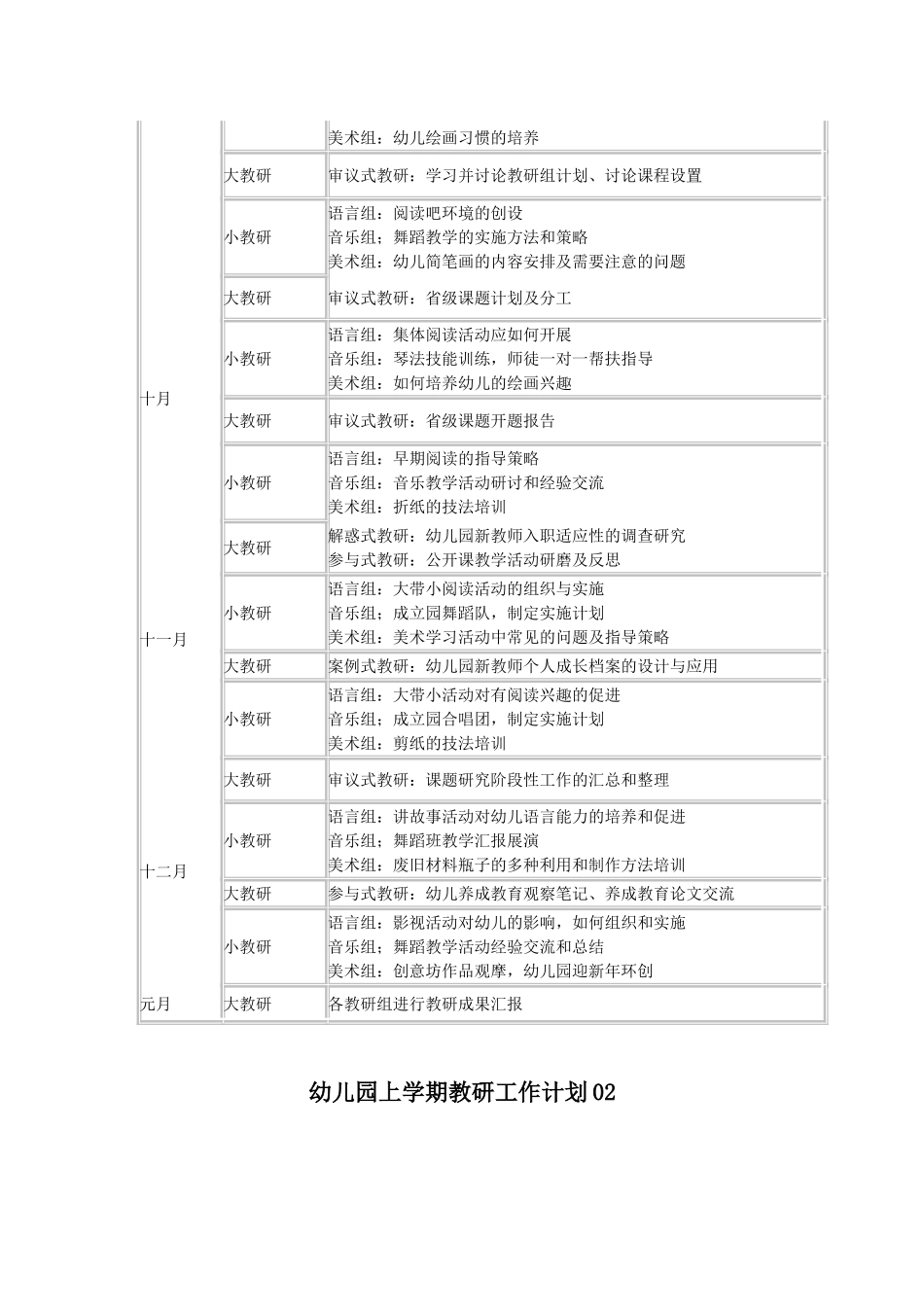 2025年中小学教案：：3.上学期教研计划 7篇.doc_第3页