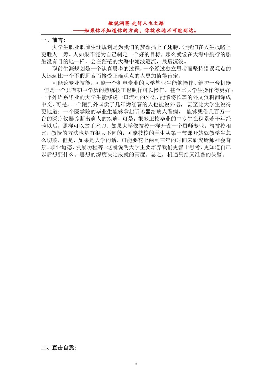 2025年大学生规划：环艺职业生涯规划书.doc_第3页
