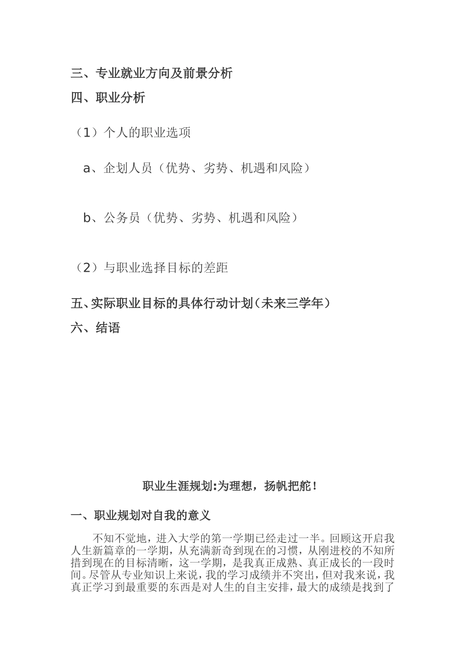 2025年大学生规划：我的职业生涯规划.doc_第2页