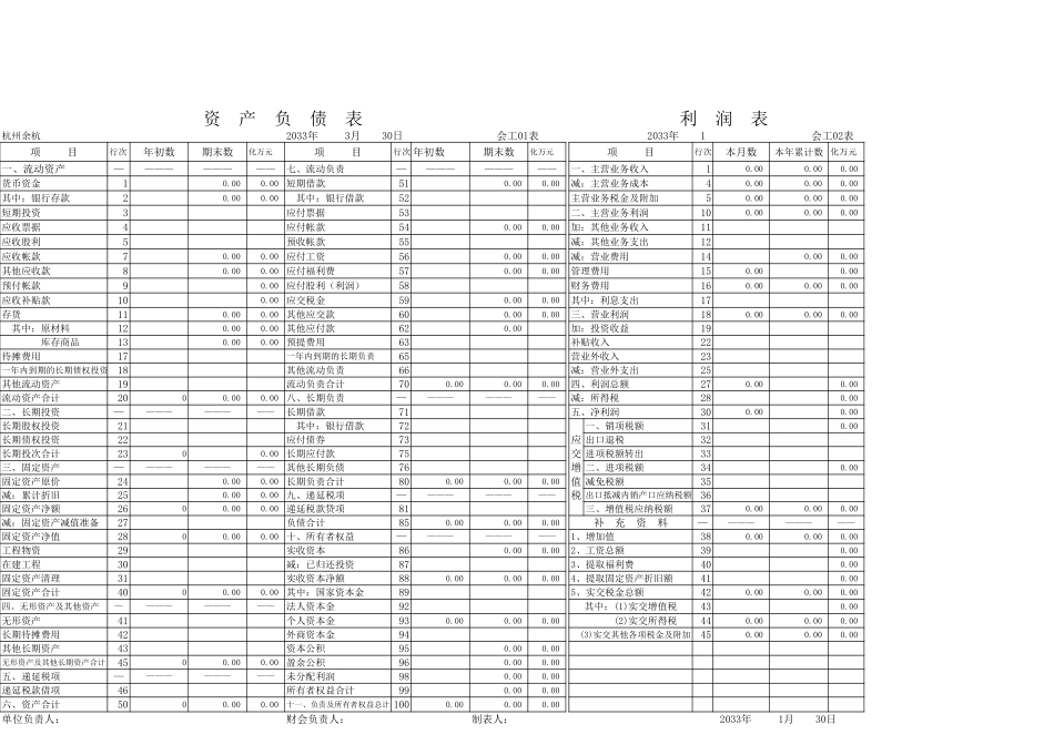 2025年公司管理表格：-科目汇总表--套表.xls_第3页