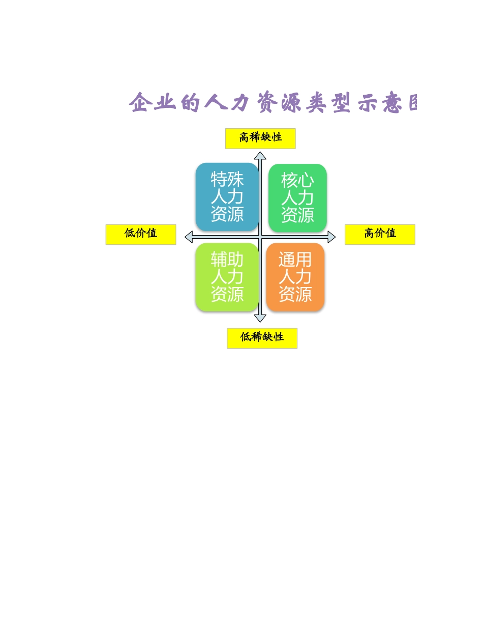 2025年公司管理表格：企业的人力资源类型示意图.xlsx_第1页