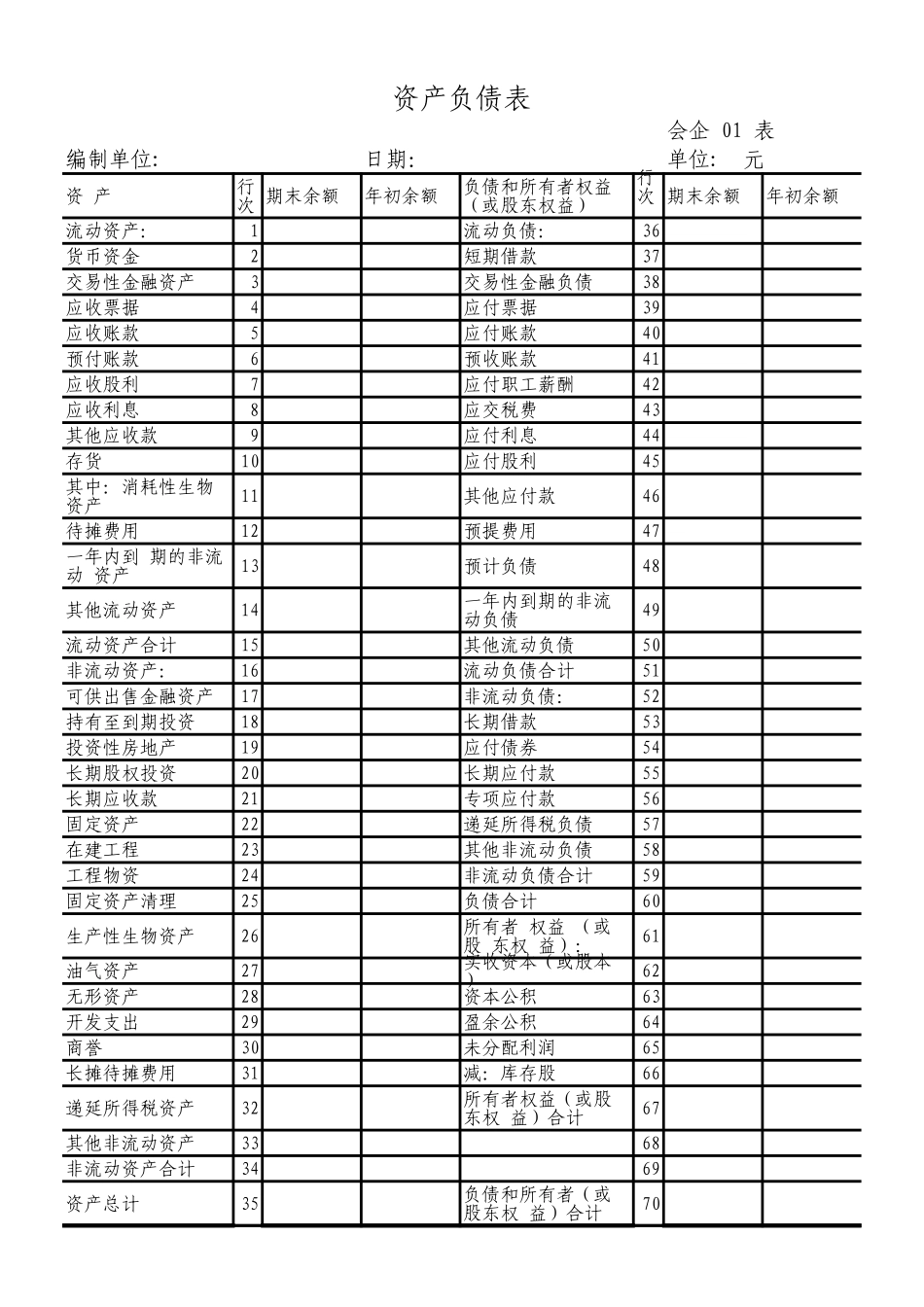 2025年公司管理表格：企业公司单位会计用表.xls_第1页