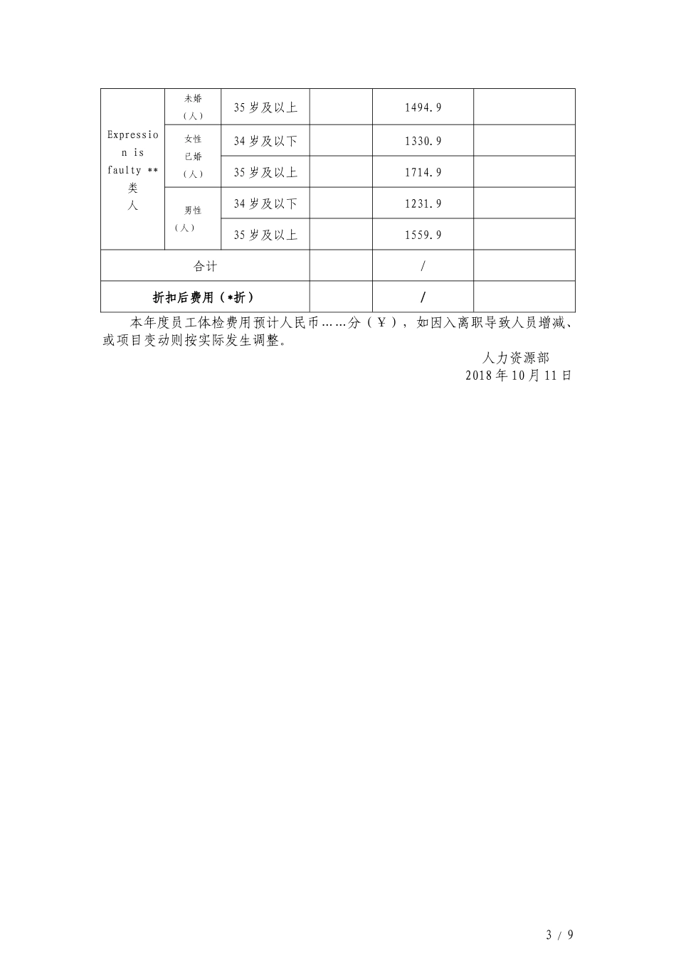 2025年人力资源制度：4、地产集团年度员工体检方案.docx_第3页