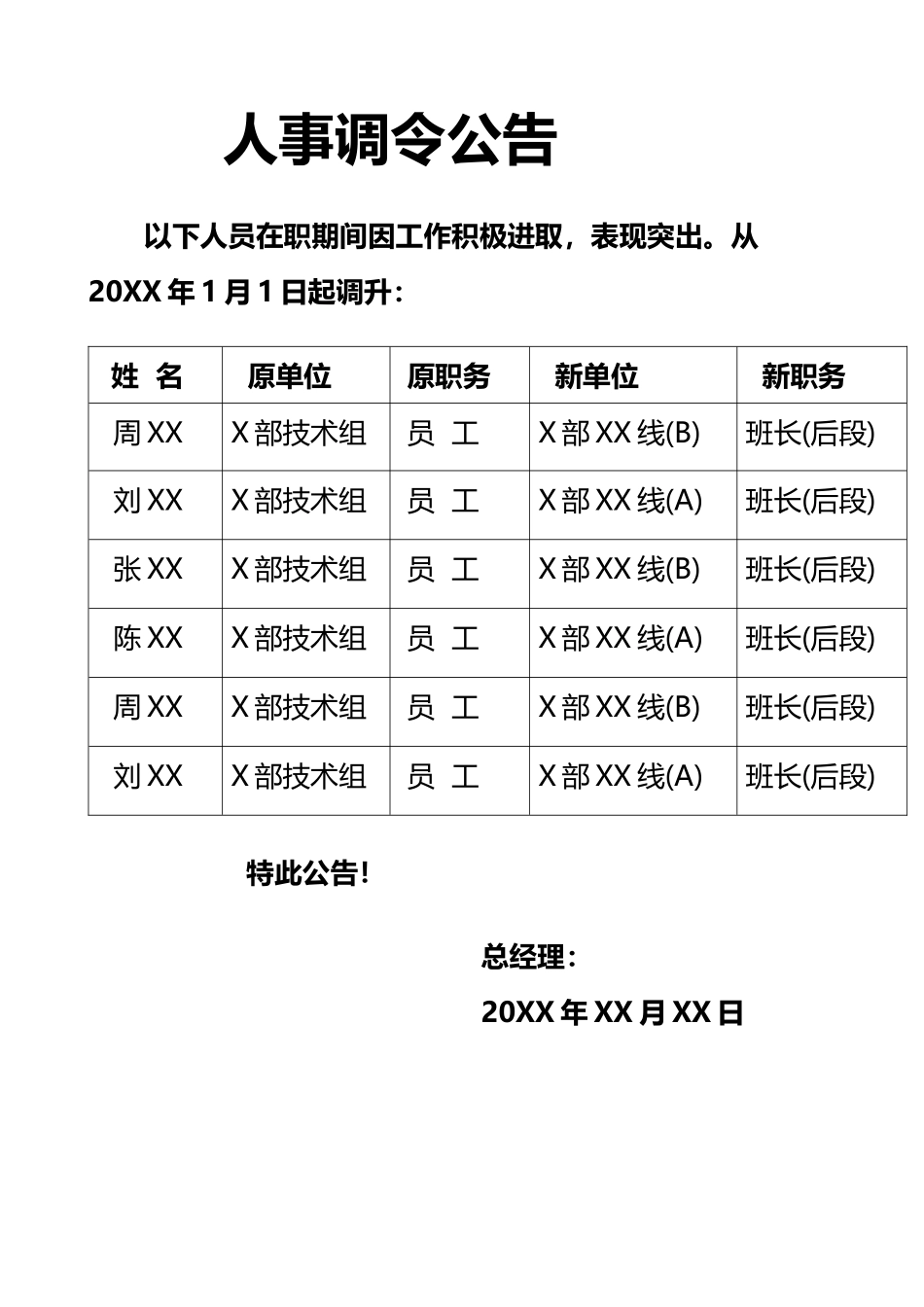 2025年人力资源制度：人员批量调动.docx_第1页