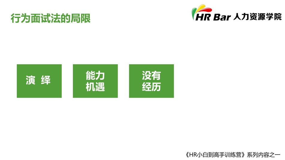 2025年人力资源制度：如何操作基于工作情景的面试.pdf_第3页