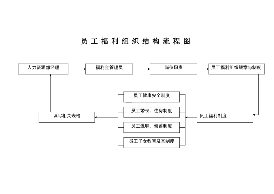 2025年人力资源制度：员工福利组织的结构流程图、规章与办法.doc_第1页