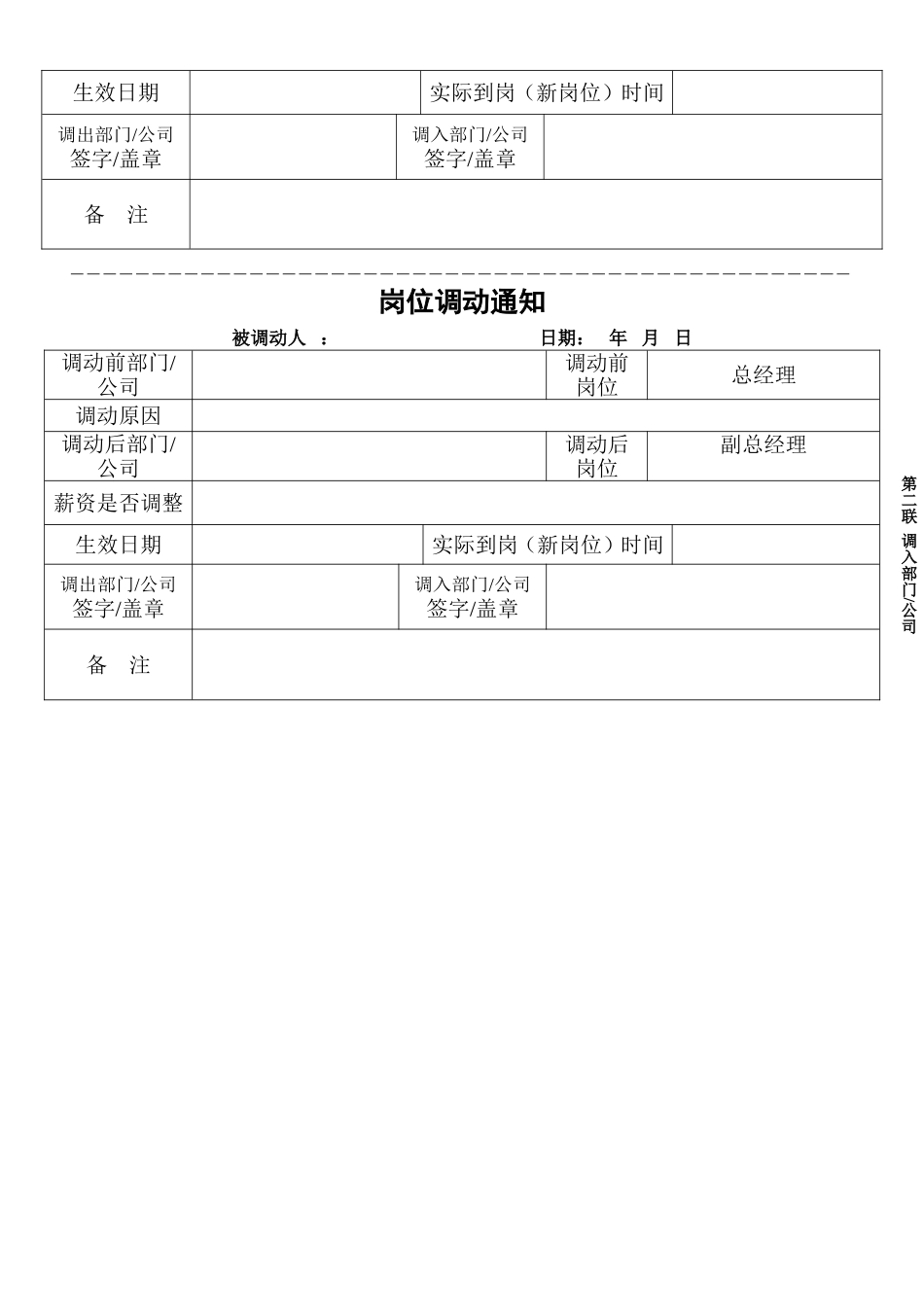 2025年人力资源制度：员工岗位调动通知书.doc_第3页