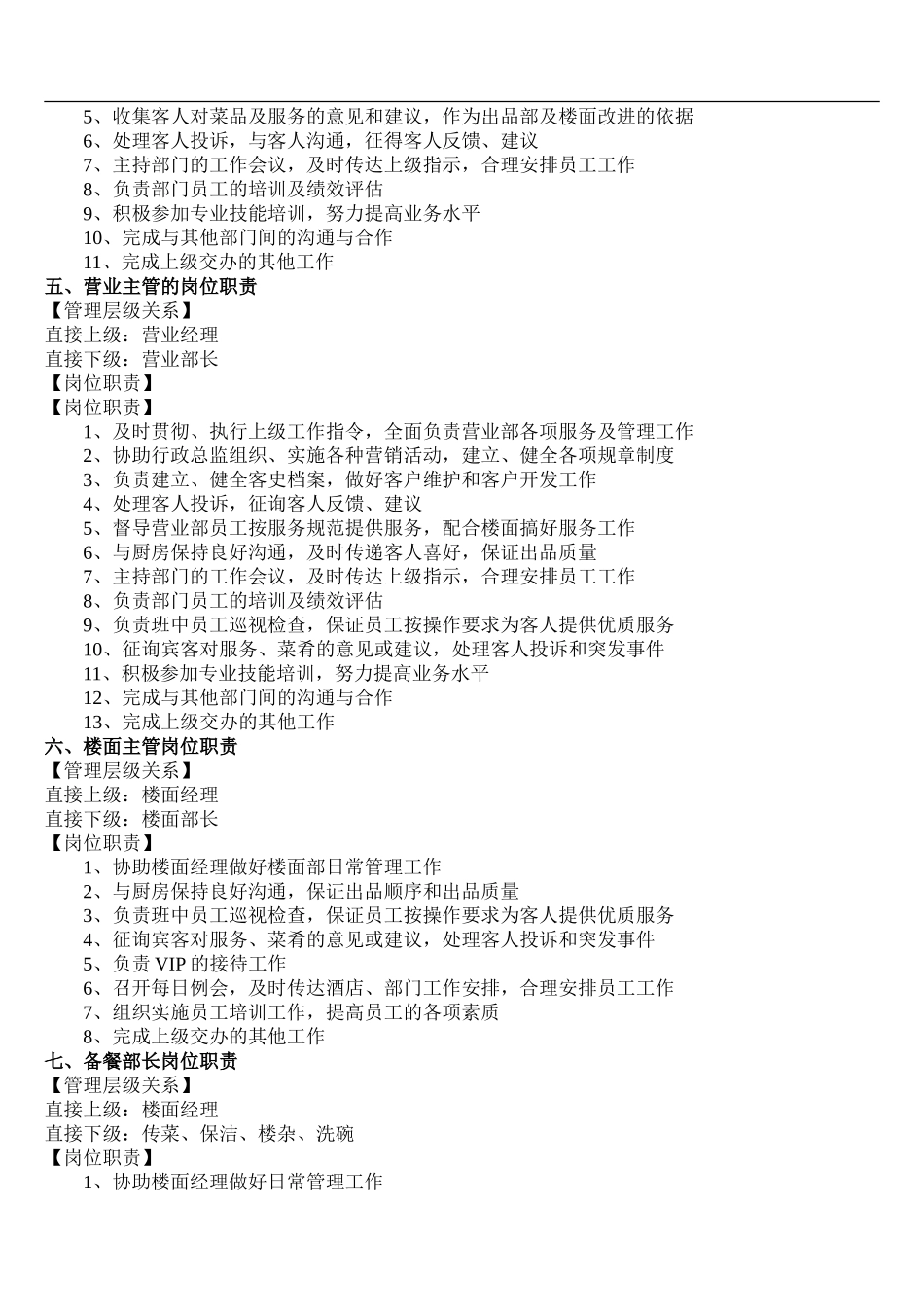 2025年人力资源制度：专业酒店岗位职责.doc_第3页