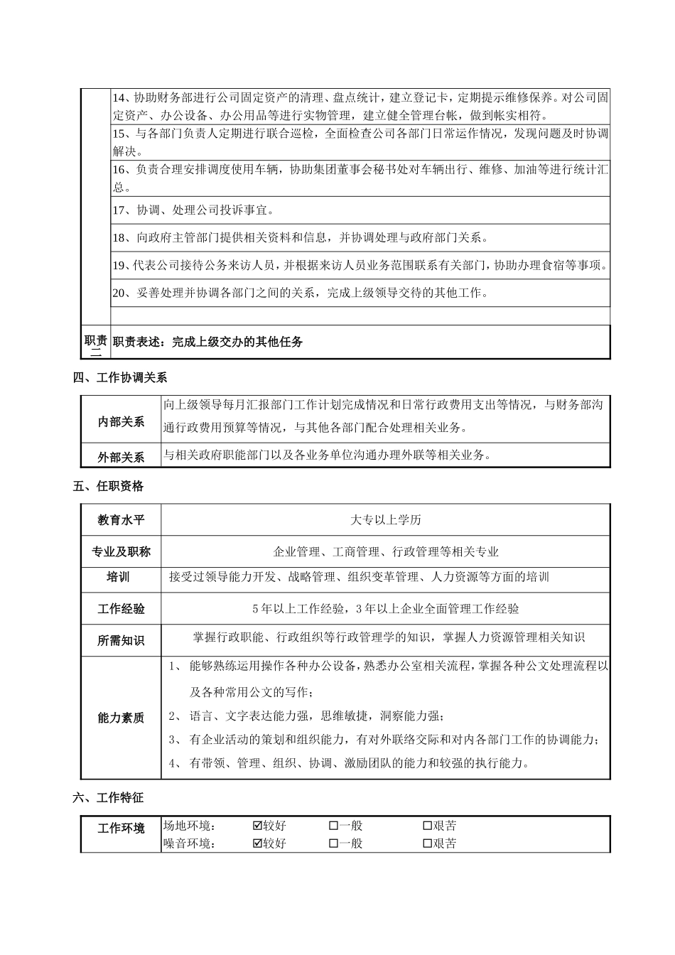 2025年人力资源制度：综合办公室各岗位职责.doc_第2页