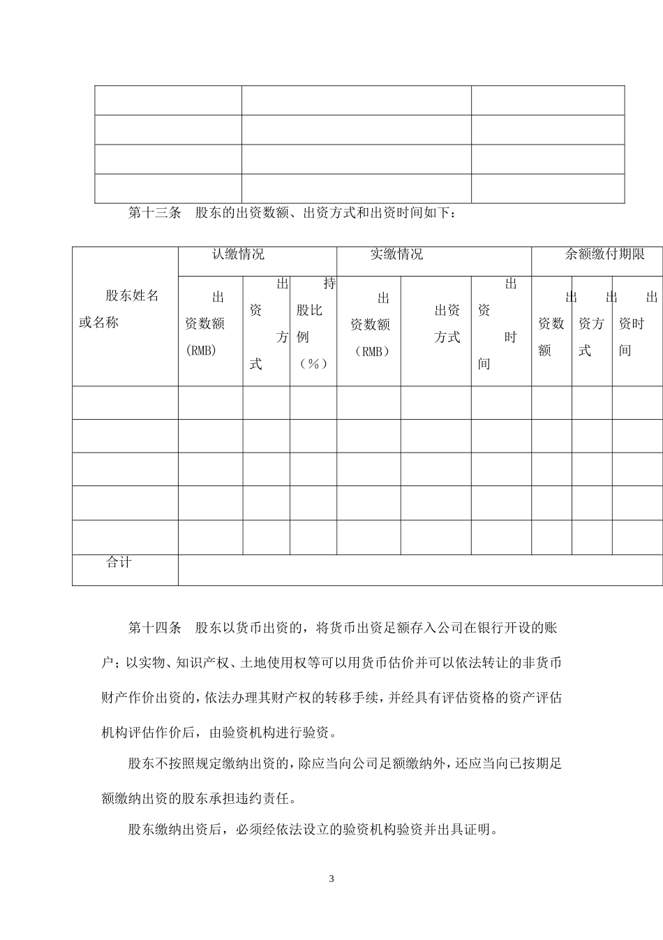 2025年销售技巧培训：商务有限公司章程.doc_第3页