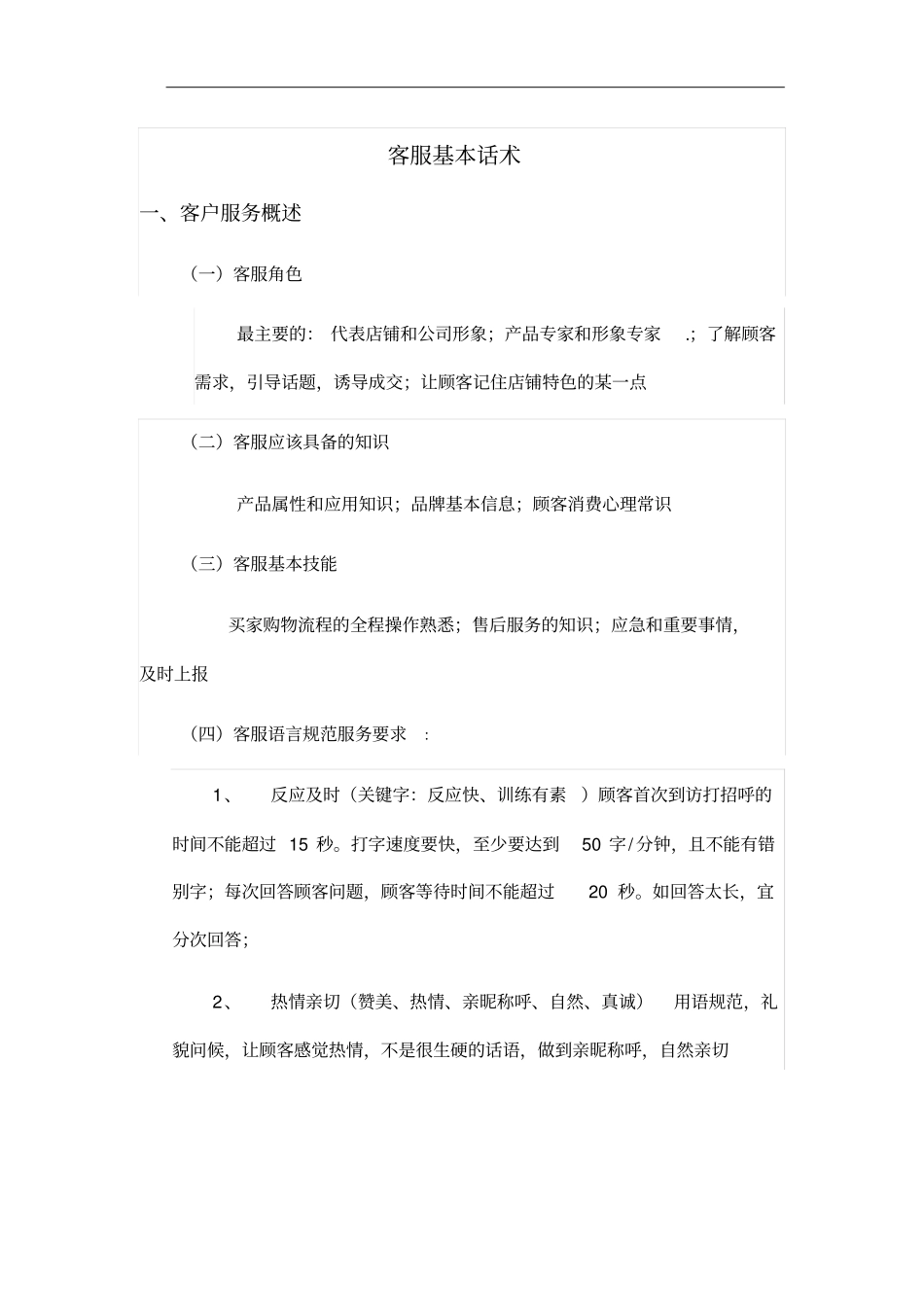 2025年销售技巧培训：网店客服话术整理.pdf_第1页