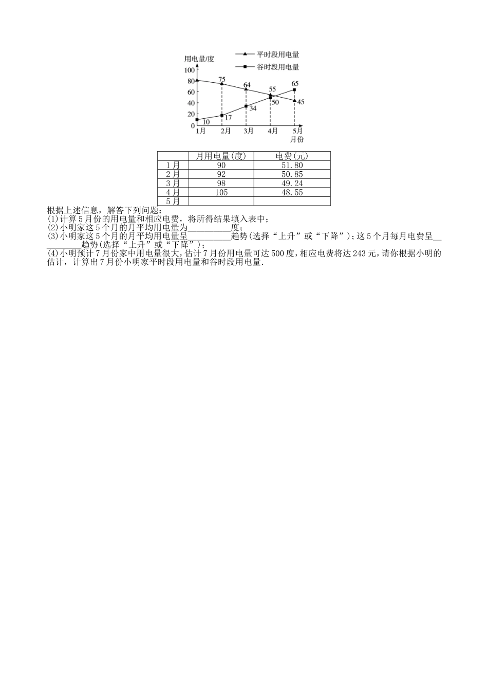 【七年级上册沪科版数学课课练】5.5　综合与实践　水资源浪费现象的调查.doc_第3页