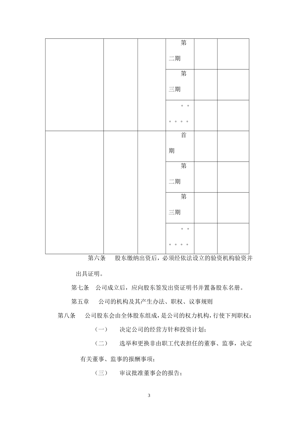 2025年销售技巧培训：有限责任公司章程(国内合资).doc_第3页