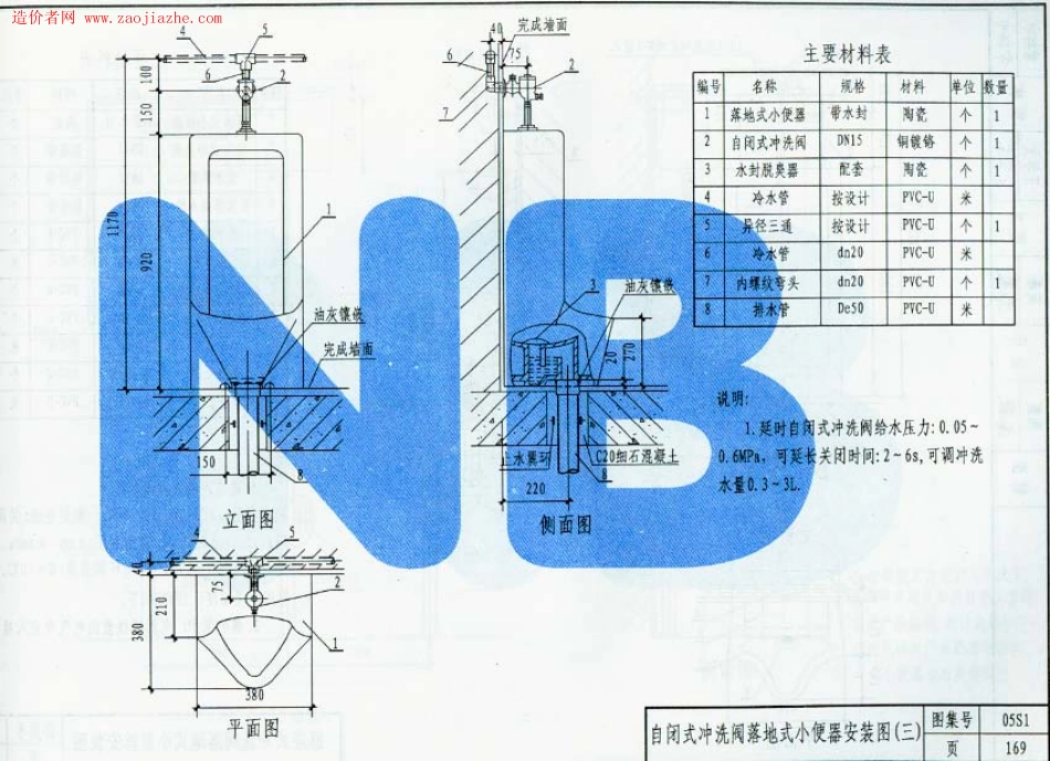 05系列建筑标准设计图集-05S1卫生设备安装工程图集_181-240.pdf_第3页