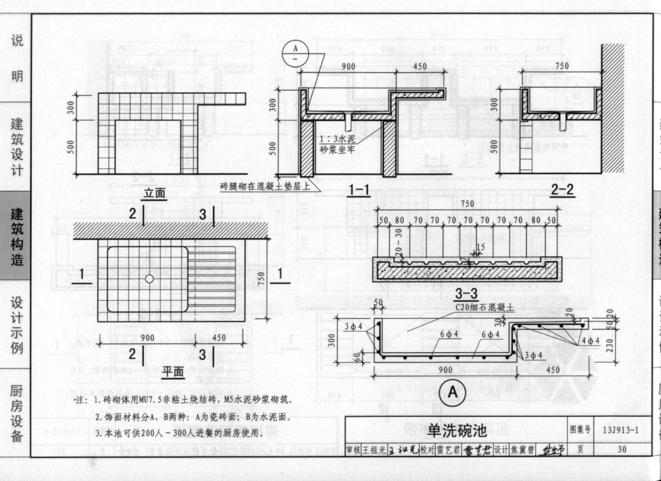 13J913-1 公共厨房建筑设计与构造_31-60.pdf_第1页