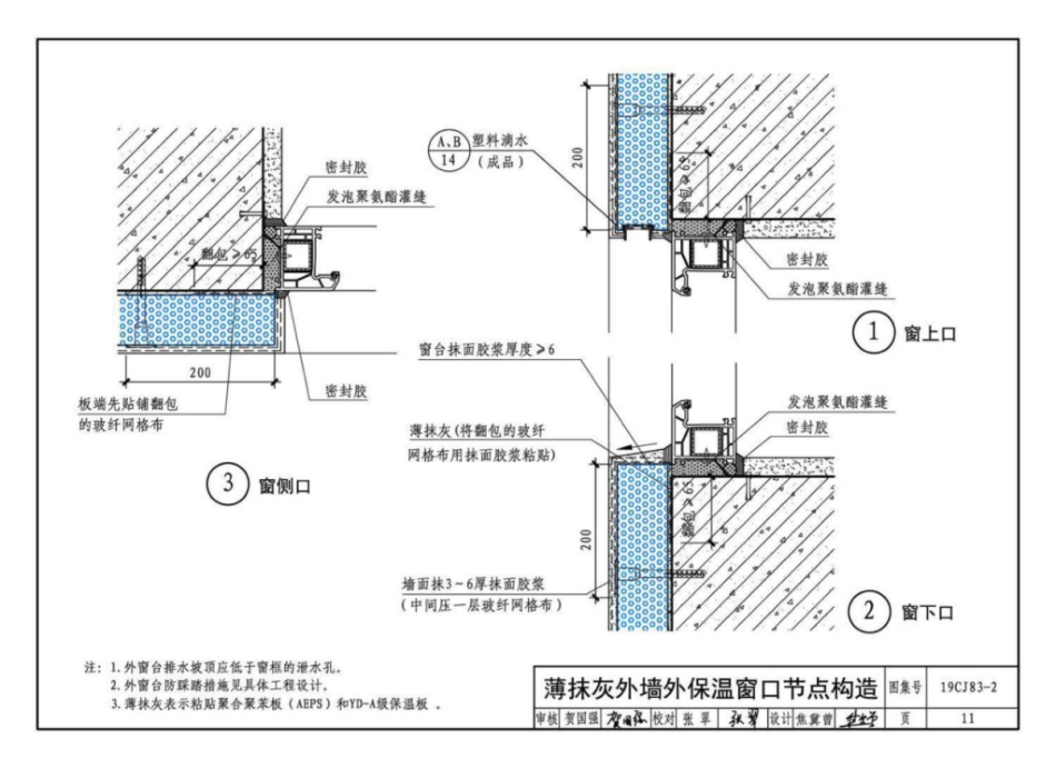 19CJ83-2_外墙外保温系统建筑构造_二_山东雅达_A级不燃材料_外墙外保温系统构造_11-20.pdf_第3页