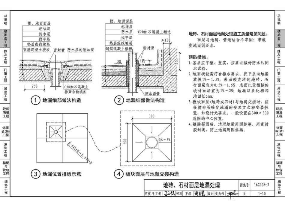 16G908-3 建筑工程施工质量常见问题预防措施（装饰装修工程）_21-40.pdf_第1页